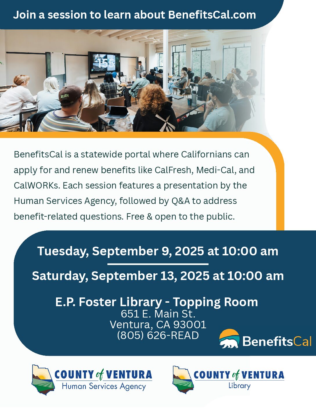 VC HSA LIBRARY BenefitsCal Event