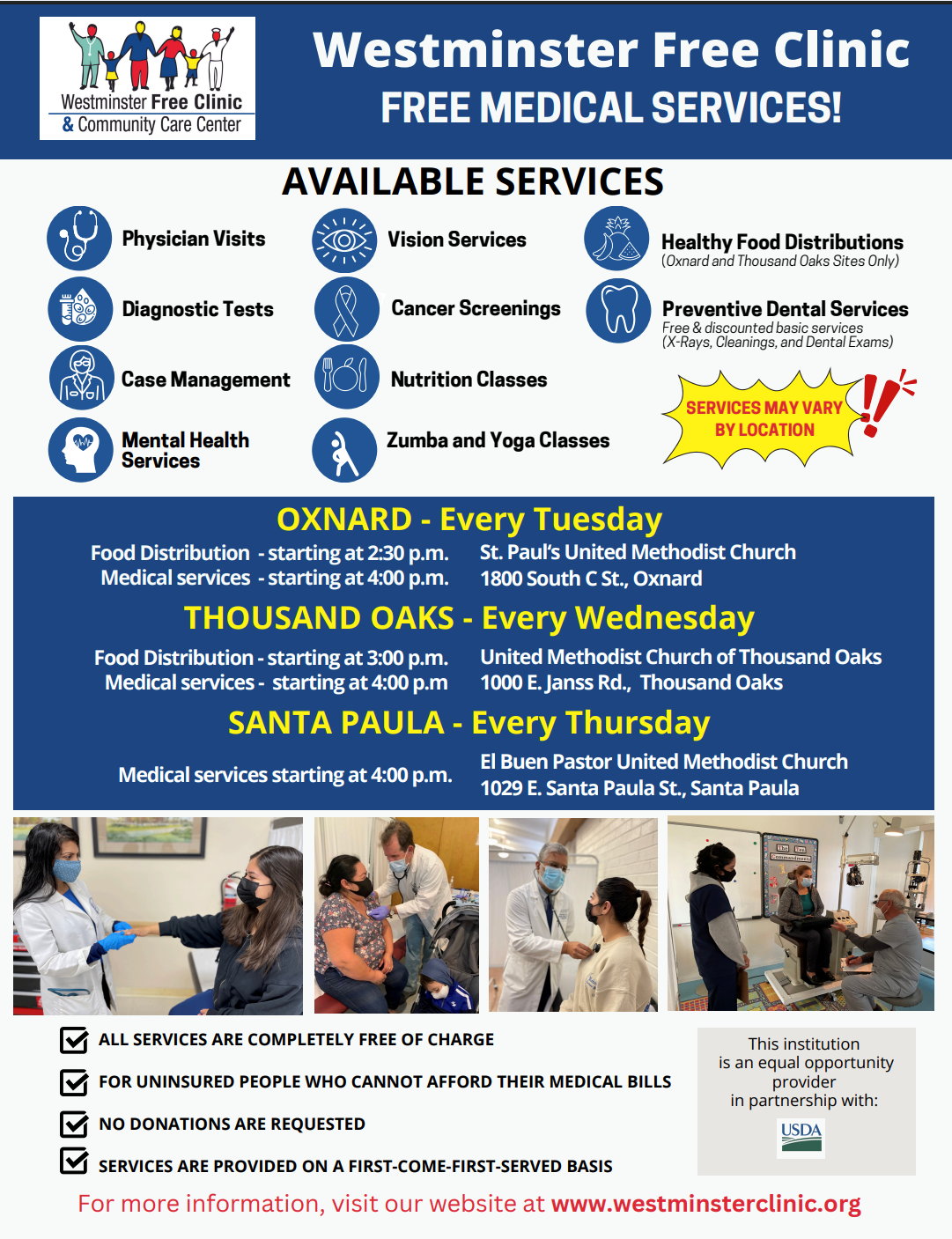Westminster Free Clinic – Human Services Agency