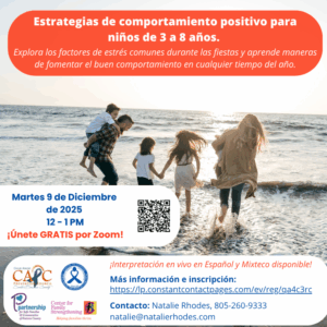 Spanish flyer on Parenting Workshop